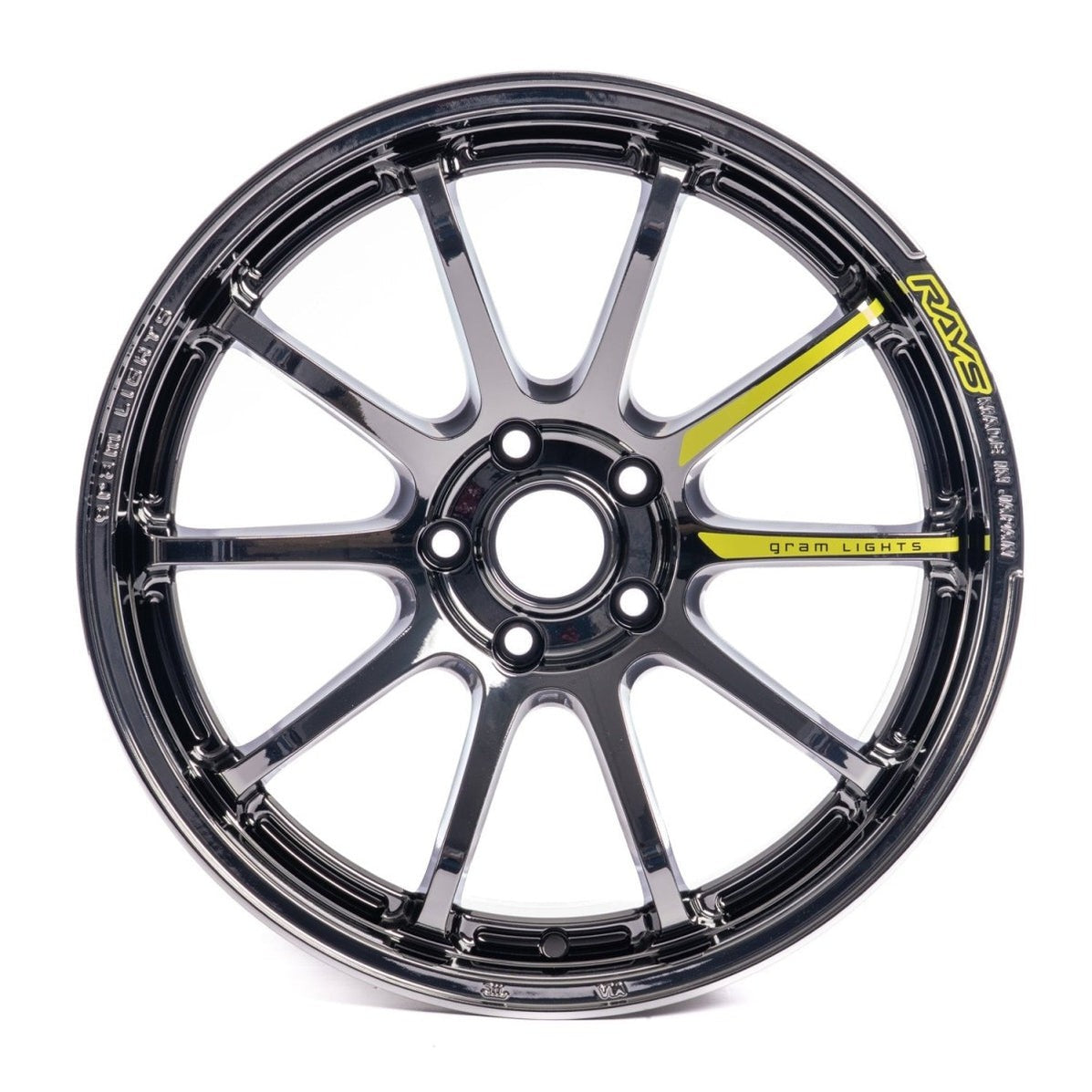 Gram Lights 57NR 18X9.5 +38 5x114.3 - Rays Black Metal Coat (RB) (Single Wheel)