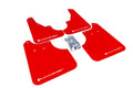 Rally Armor UR Mud Flap w/White Logo - Red - 2009-2013 Subaru Forester