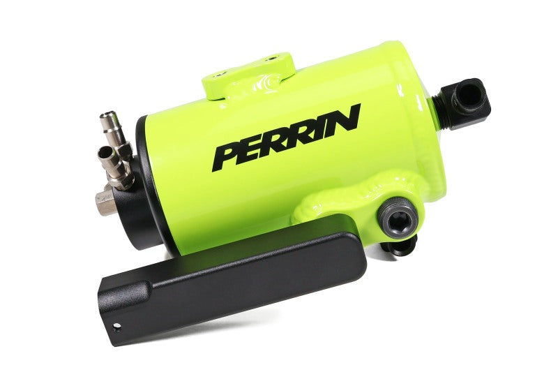 PERRIN Air Oil Separator - Neon Yellow - 2022-2026 Subaru WRX