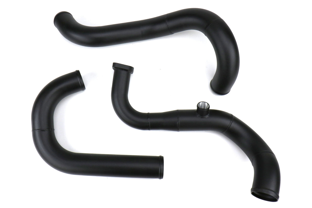 TurboXS Front Mount Intercooler Kit Wrinkle Black - 2015-2021 Subaru WRX