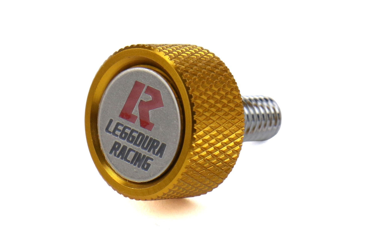Project Kics Leggdura Racing License Plate Lock Bolt Set Gold - Universal