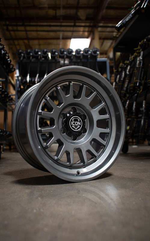 ICON Alloys Anza 17x8.5 5x150 +25mm 5.75" Backspacing Gun Metal Wheel - 8217855557GM