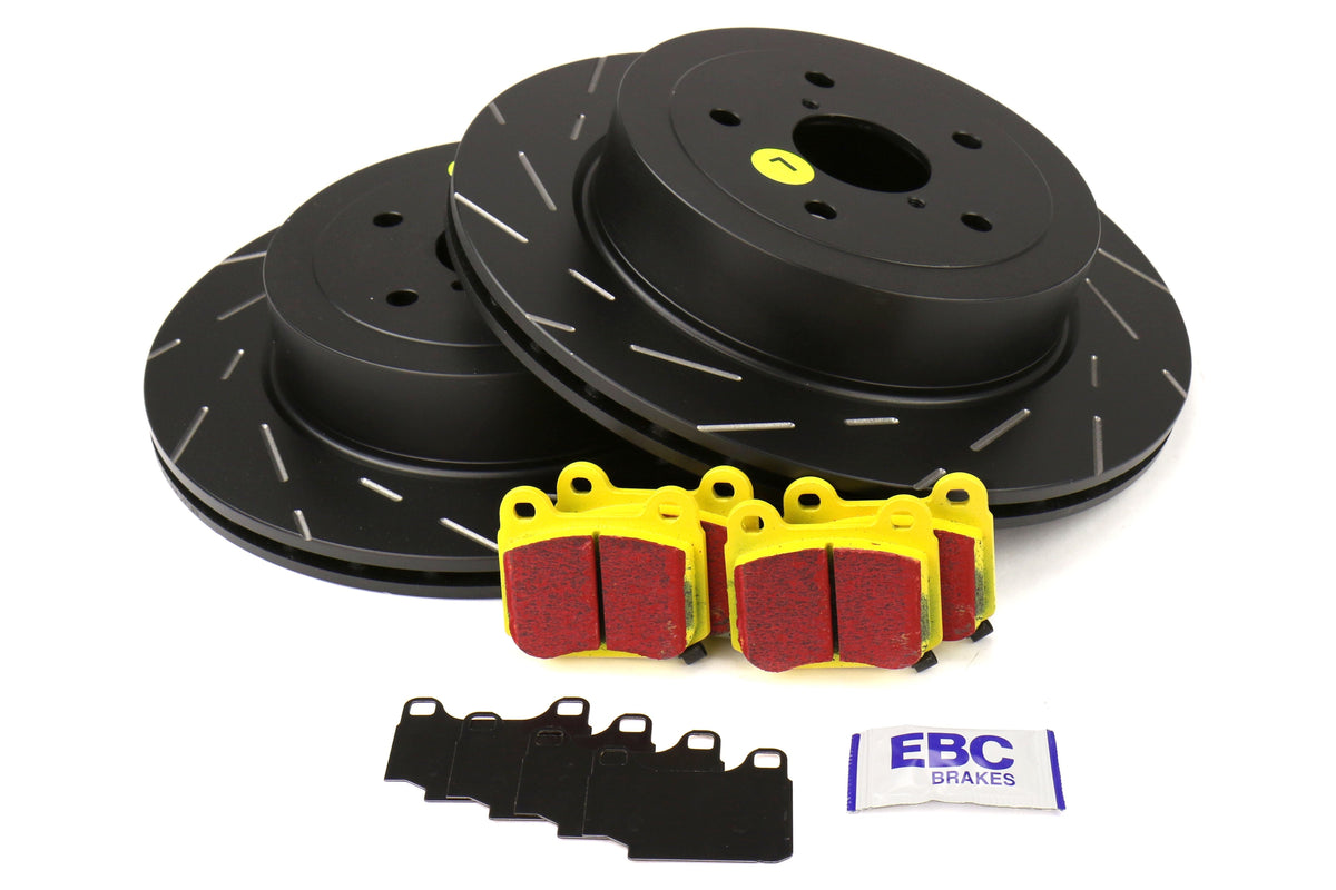 EBC S9K Yellowstuff Pad And USR Rotor Front Kit - 2003-2005 Subaru WRX (10.5mm Pad Tab)