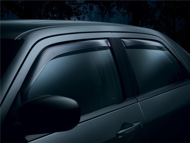 WeatherTech Front & Rear Side Window Deflectors - Dark Smoke - 2012-2014 Subaru Impreza / 2013-2015 Subaru XV Crosstrek