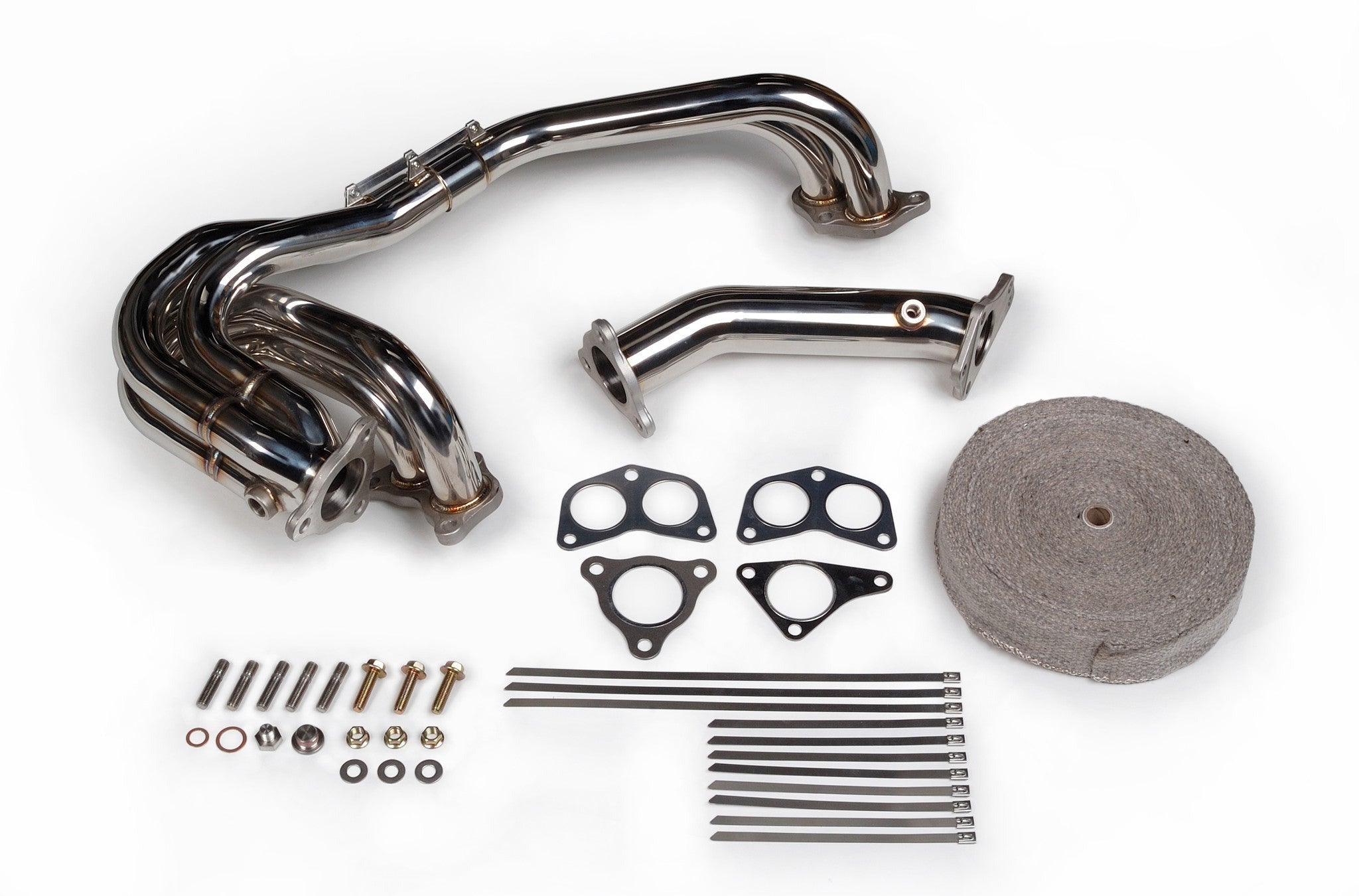 Tomioka Racing Subaru Single Scroll Unequal Length Exhaust Manifold with 3 bolts Up-pipe - 2002-2014 Subaru WRX / 2004-2021 STI