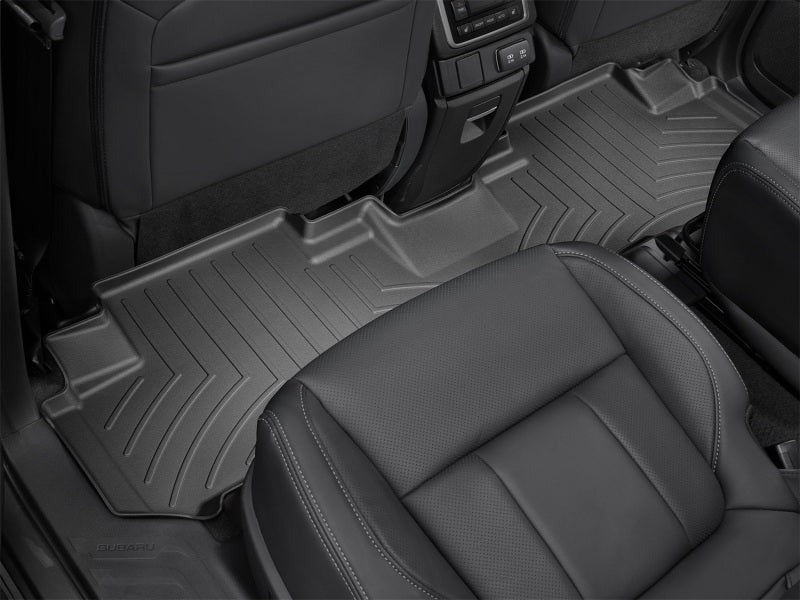 WeatherTech Rear FloorLiner - Black - 2019-2023 Subaru Ascent (2nd Row Bucket Seats)
