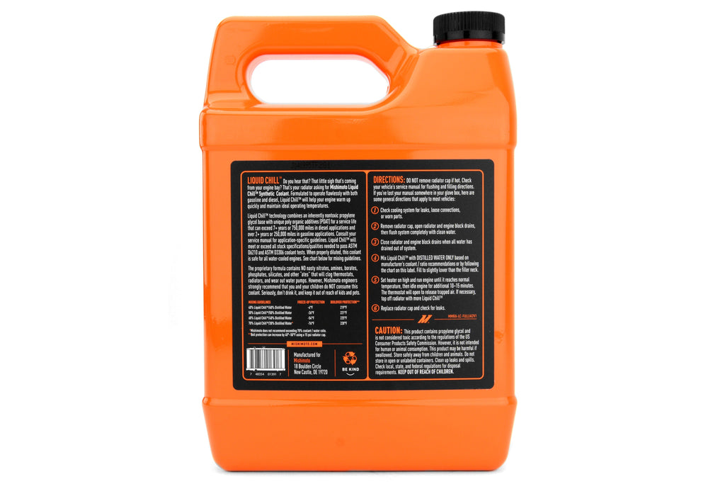 Mishimoto Liquid Chill Synthetic Engine Coolant Full Strength - Universal