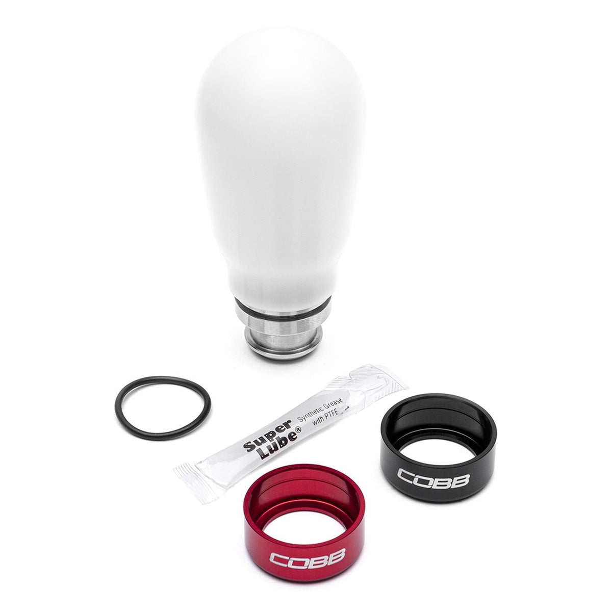 COBB Tuning 5-Speed TALL Weighted Knobs white