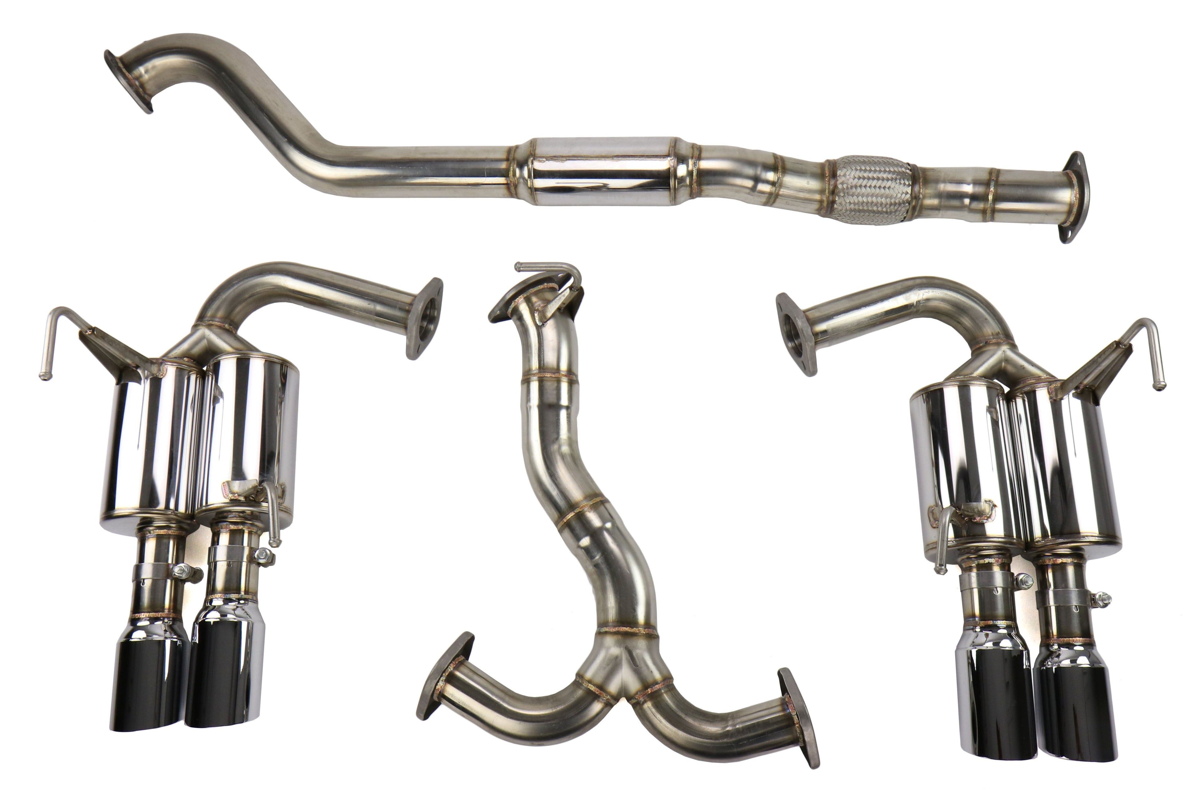 MXP Comp RS Cat Back Exhaust SS Tips - 2015-2021 Subaru WRX / STI