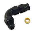 Vibrant Performance 90 Degree Tube to Male AN Adapter, Tube OD - 1/2in, AN -8, Custom Automotive Fabrication - Part 16588