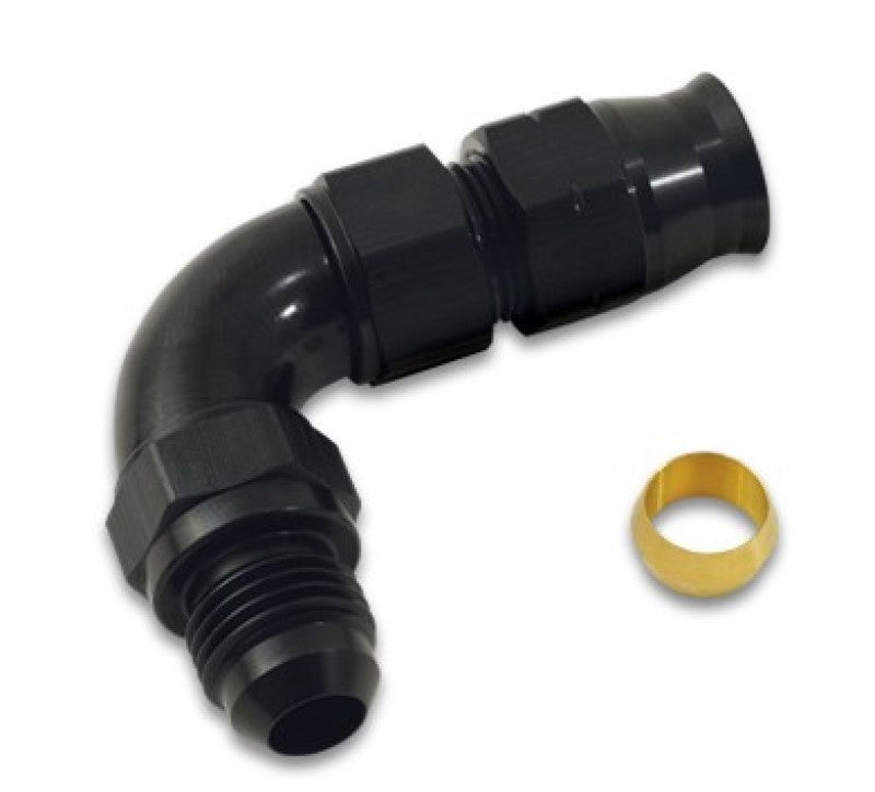 Vibrant Performance 90 Degree Tube to Male AN Adapter, Tube OD - 1/2in, AN -8, Custom Automotive Fabrication - Part 16588