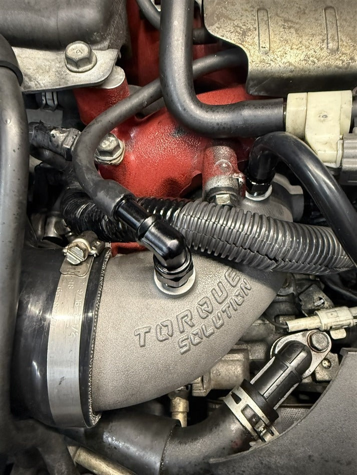 Torque Solution Cast Aluminum HD Hard Turbo Inlet (OEM / 2.4" Turbo Inlet) - 2002-2007 Subaru WRX / 2004-2021 STI
