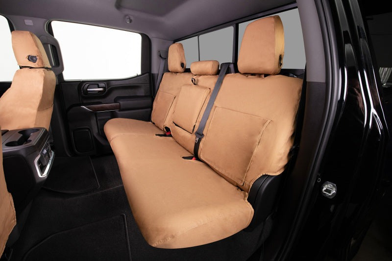 Covercraft 19-23 Ford Transit Polycotton SeatSaver Custom Third Row Seat Covers-Tan