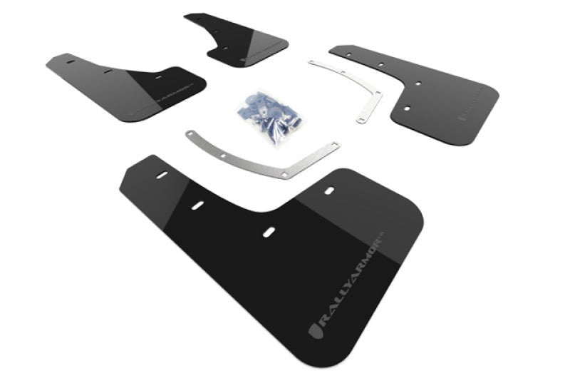 Rally Armor UR Mud Flap w/Grey Logo - Black - 2019-2024 Subaru Ascent