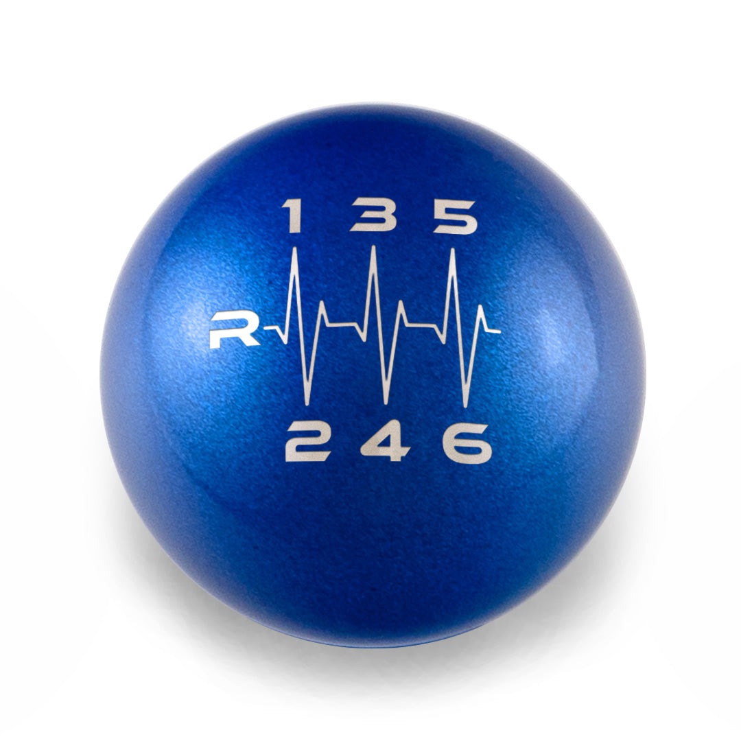 Billetworkz Weighted Shift Knob - 6 Speed Heartbeat Engraving - BRZ / FR-S / 86 2013-2021