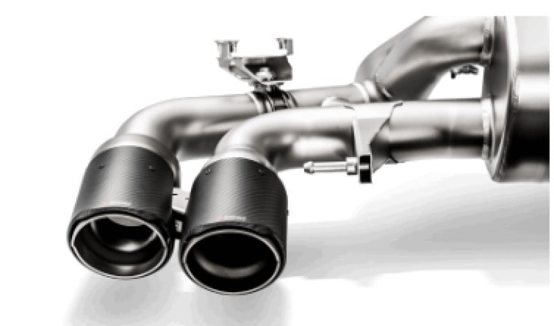 Akrapovic Tail Pipe Set Carbon with Red/White Akrapovic Logo for 2018+ BMW M5 (F90) Evolution - TP-CT/47/RS