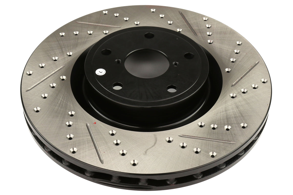 Stoptech Drilled and Slotted Rotor Single Front Left - 2005-2017 Subaru STI