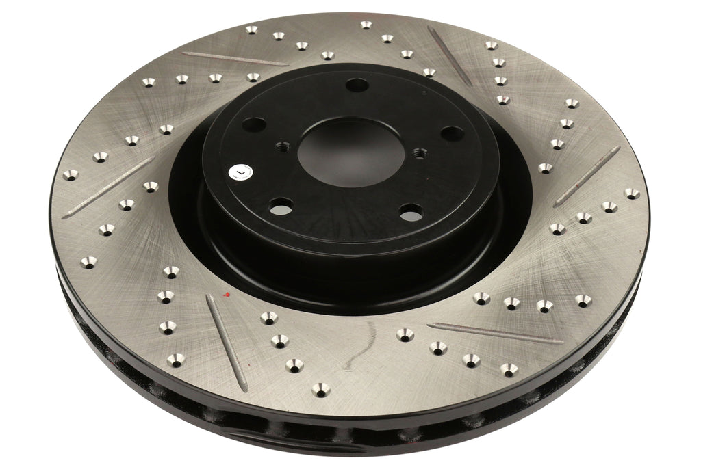 Stoptech Drilled and Slotted Rotor Single Front Left - 2005-2017 Subaru STI