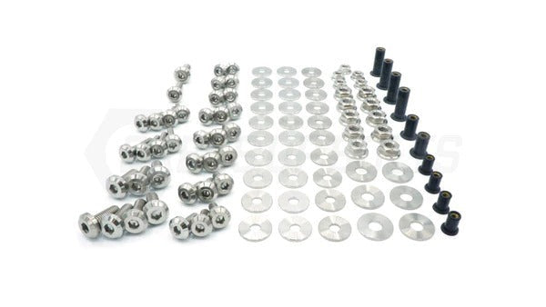 Fast Turn Fittings (Polished) Stage 2 Titanium Hardware Engine Bay Kit - 2015-2021 Subaru WRX / STI