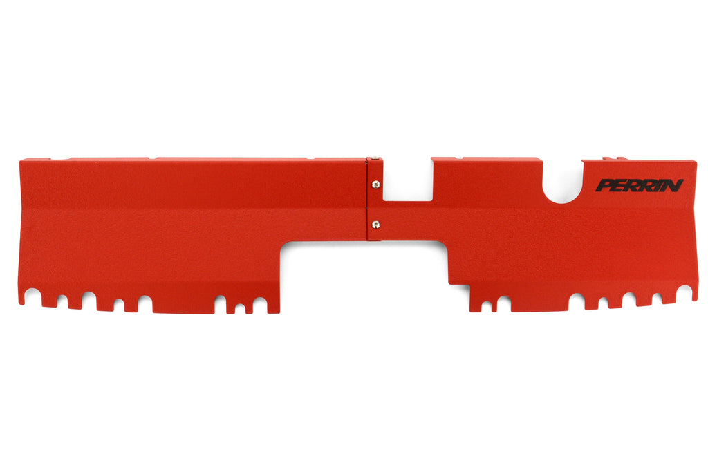 PERRIN Radiator Shroud (Use With & Without OEM Intake Scoop) Red - 2015-2020 Subaru WRX / STI