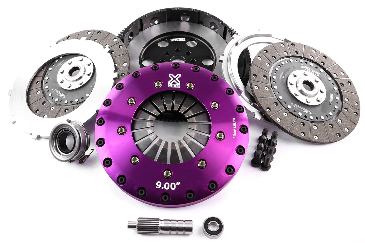 XClutch 9in Rigid Twin Solid Plate Organic Clutch Kit - 2013-2016 Scion FR-S / 2013-2026 Subaru BRZ / 2017-2026 Toyota GT86/GR86