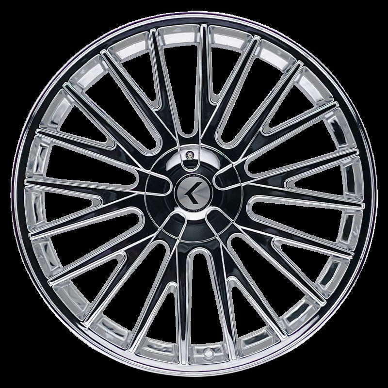 Kraze KR185 Double Down 20x8.5 5x108/114.3 +38 Offset Chrome Wheel