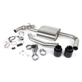 Dinan 17-24 Mini Cooper Clubman/Countryman S (F54/F60) Valved Axleback Exhaust - Black Tips
