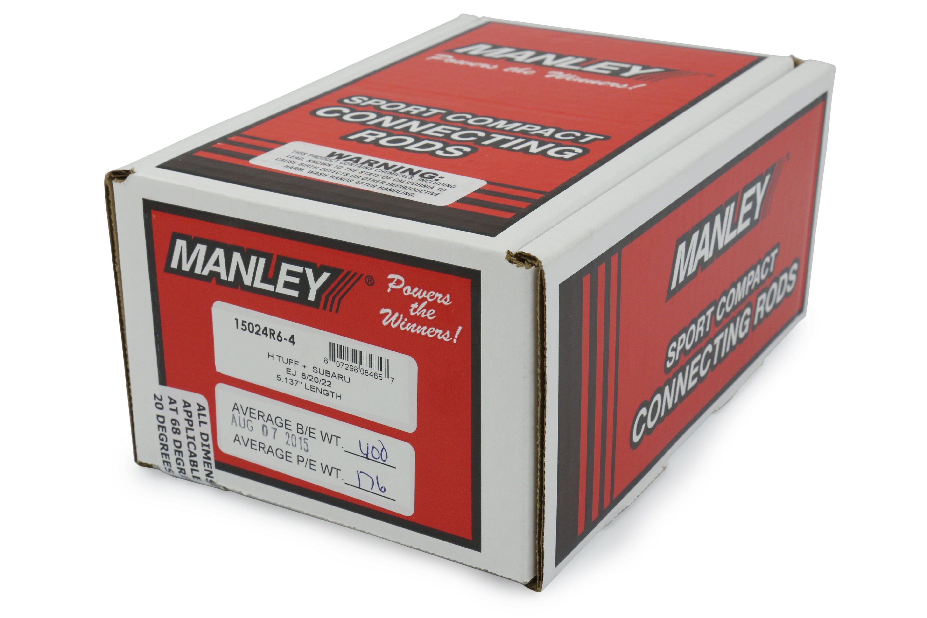 Manley Performance H-Plus Forged Connecting Rods - 2002-2005 Subaru WRX / 2004-2021 STI