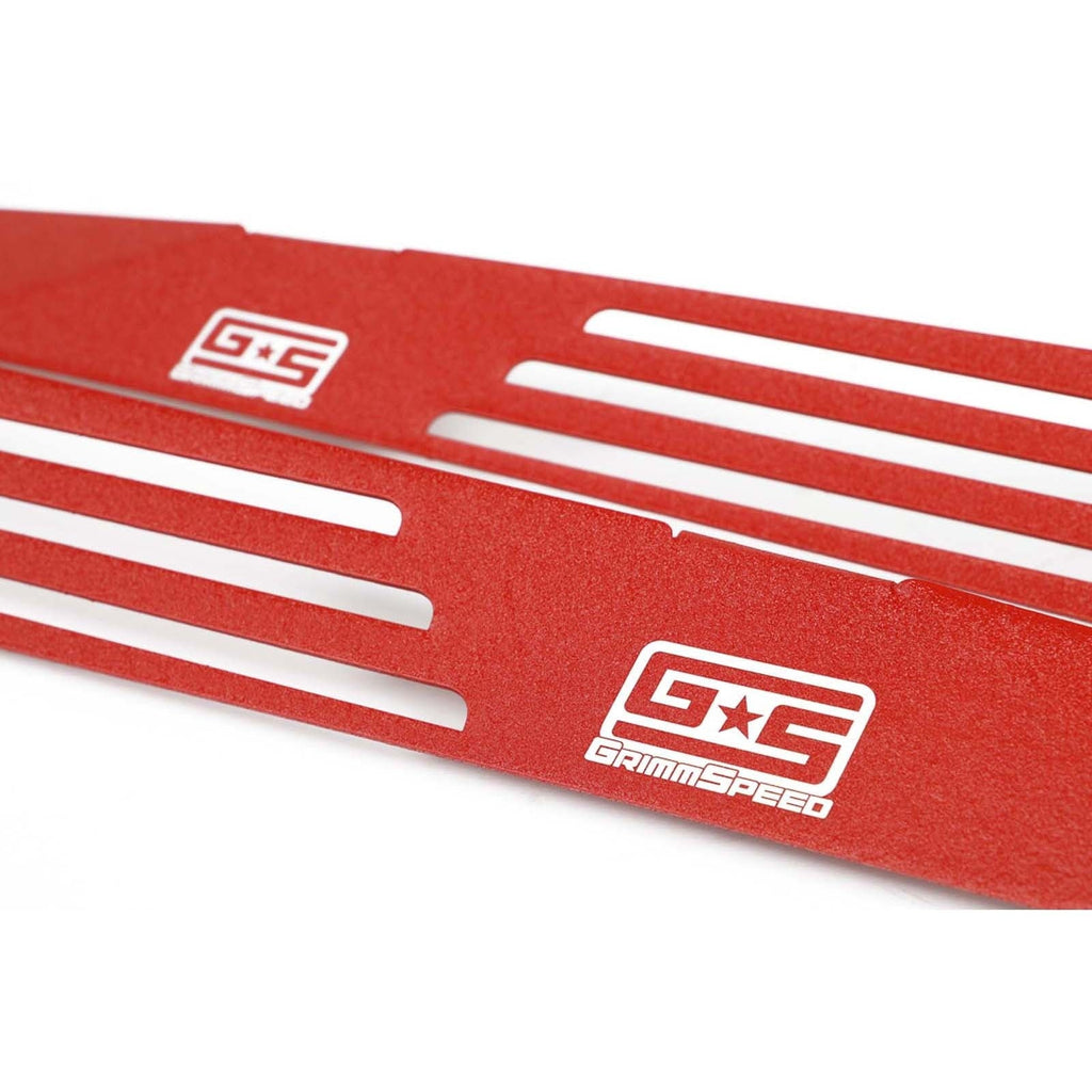 GrimmSpeed Fender Shrouds (Red) - 2008-2014 Subaru WRX / STI