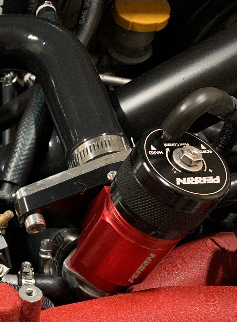 PERRIN Recirculating Blow Off Valve Red - 2002-2007 Subaru WRX / 2004-2021 STI