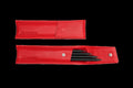 Akrapovic Leather Pencil Case - Red - 801725