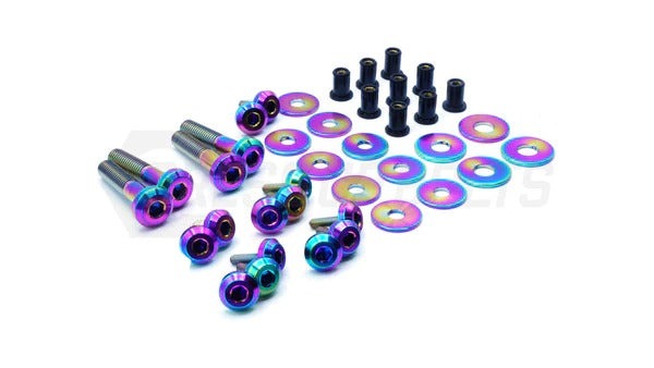 Fast Turn Fittings Stage 2 Titanium Hardware Trunk Kit (Purple) - 2022-2024 Subaru WRX