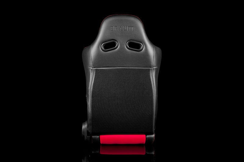 Braum Advan Series Racing Seat (Black & Red) - Universal