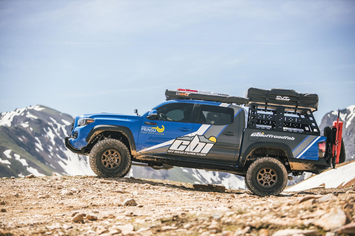 3rd Gen Tacoma Roof Rack Height Bed Rack 05-22 Tacoma CBI Offroad