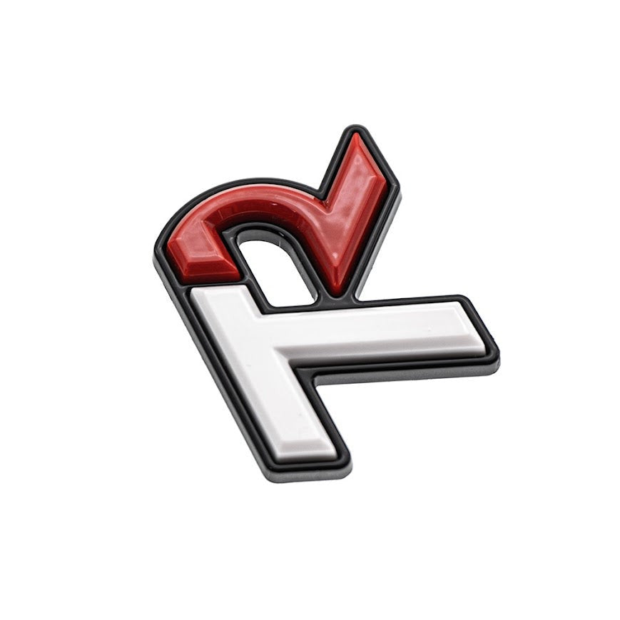 SMY Subaru TR "Tuner Ready" Trunk Badge - WHITE / RED - 2022-2026 Subaru WRX