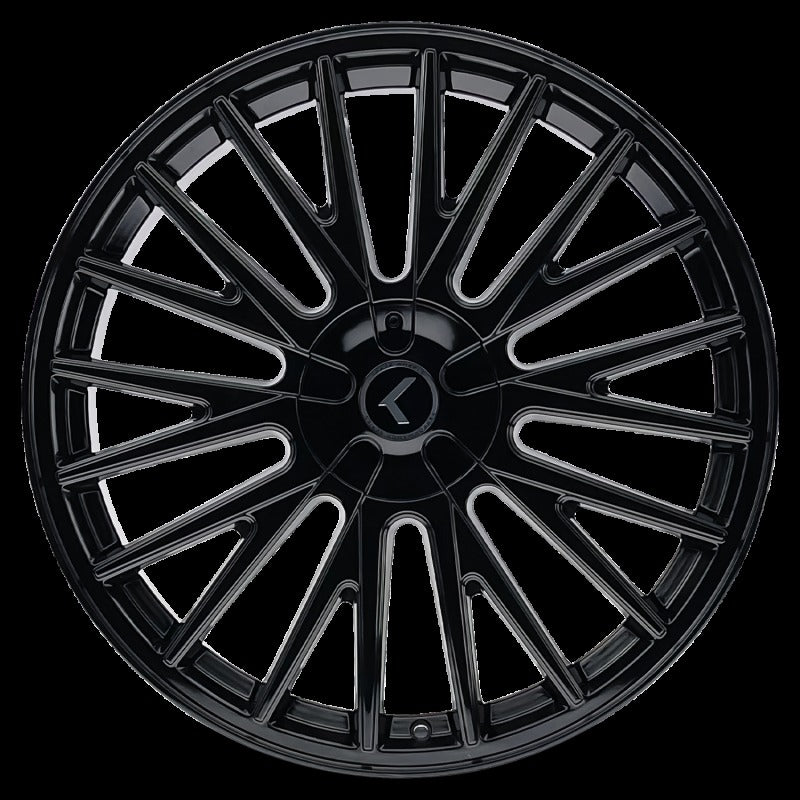Kraze KR185 Double Down 20x8.5 5x108/114.3 +38 Offset Gloss Black Wheel