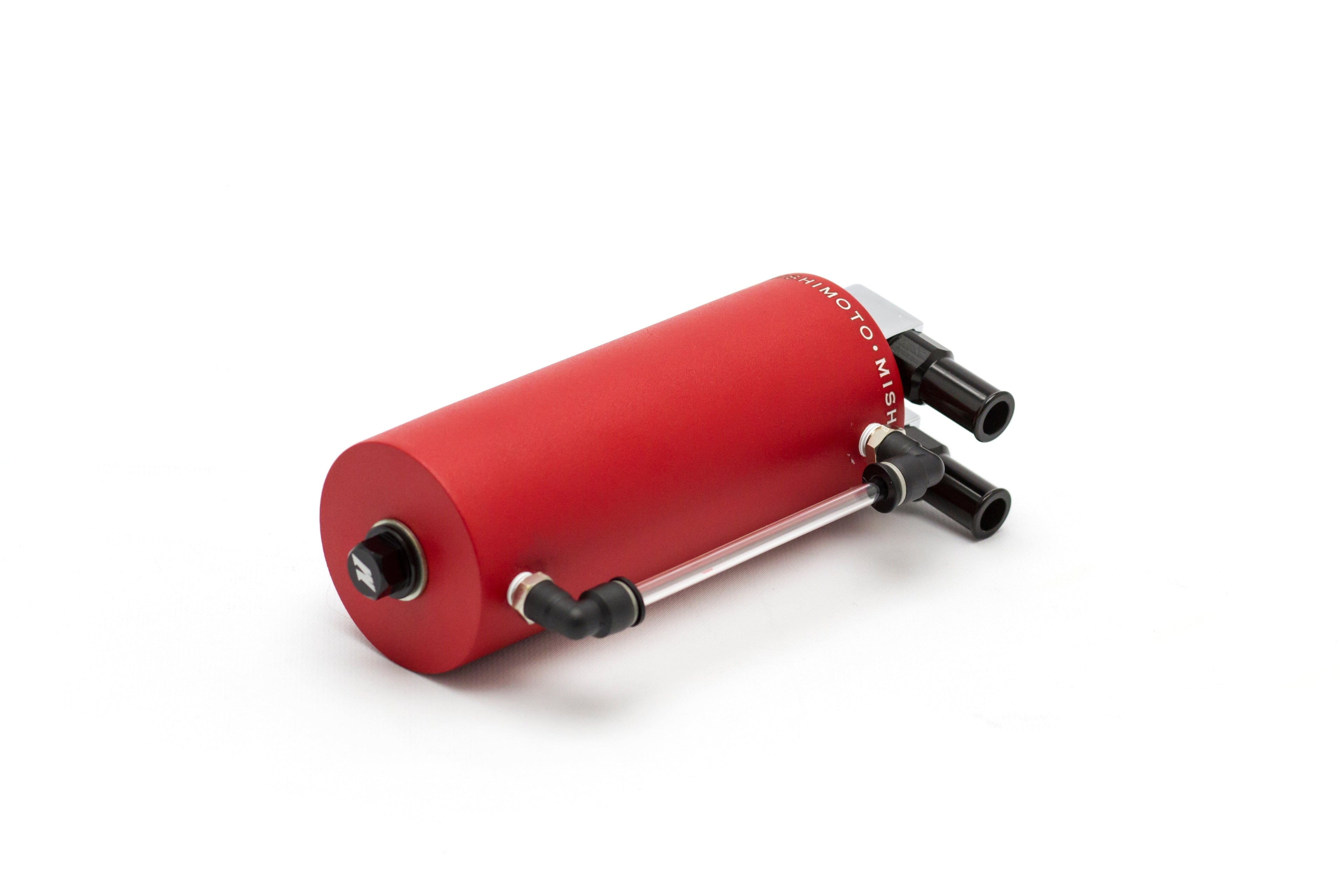 Mishimoto Aluminum Oil Catch Can Small Wrinkle Red - Universal