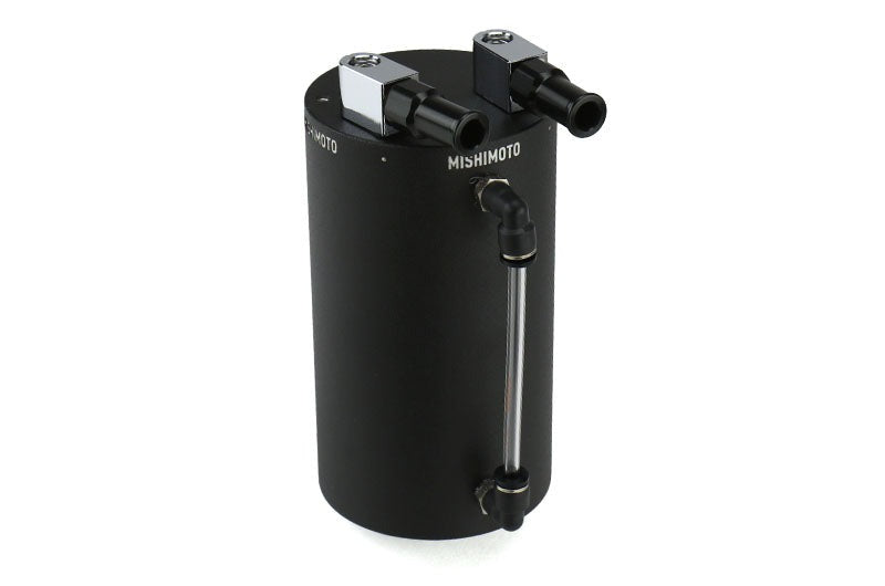 Mishimoto Aluminum Oil Catch Can Wrinkle Black - Universal