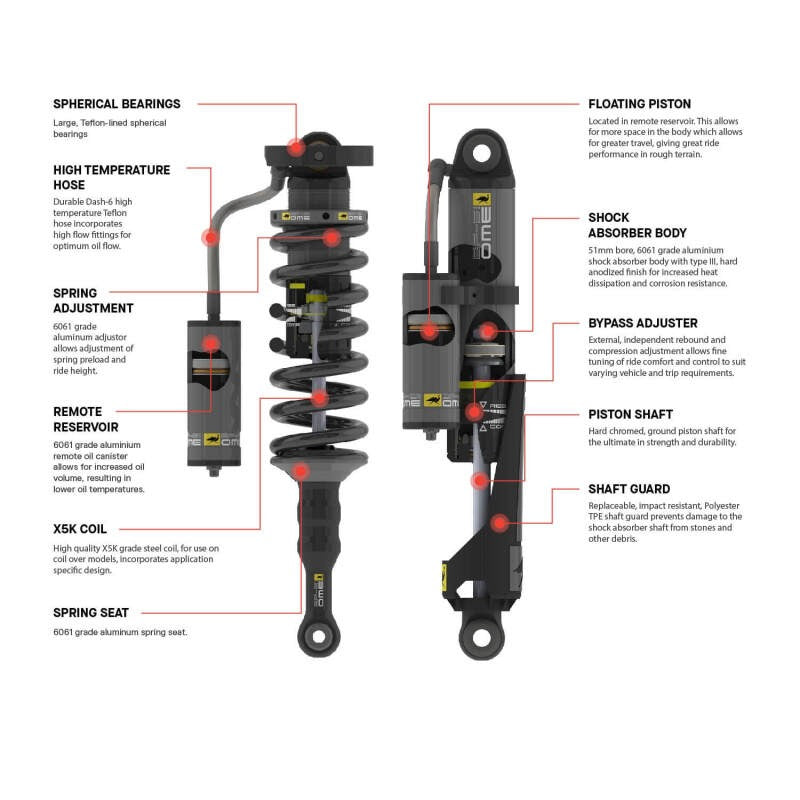 ARB OME 2024+ Toyota Tacoma Front Left Coilover
