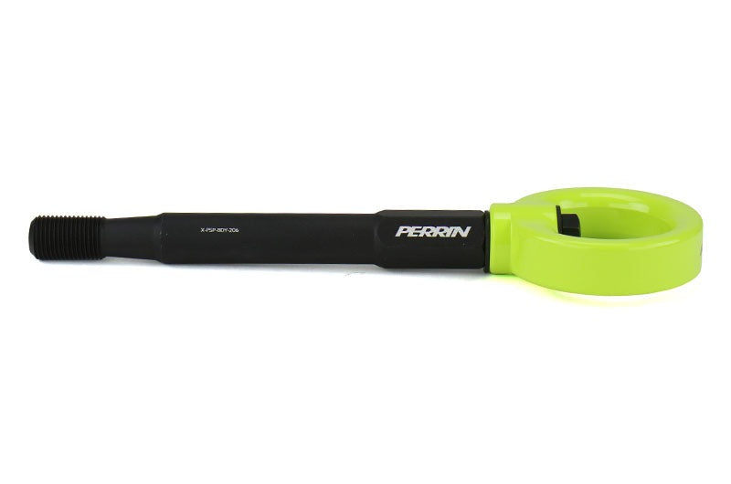 PERRIN Performance Rear Tow Hook Kit Neon Yellow - 2015-2021 Subaru WRX / STI