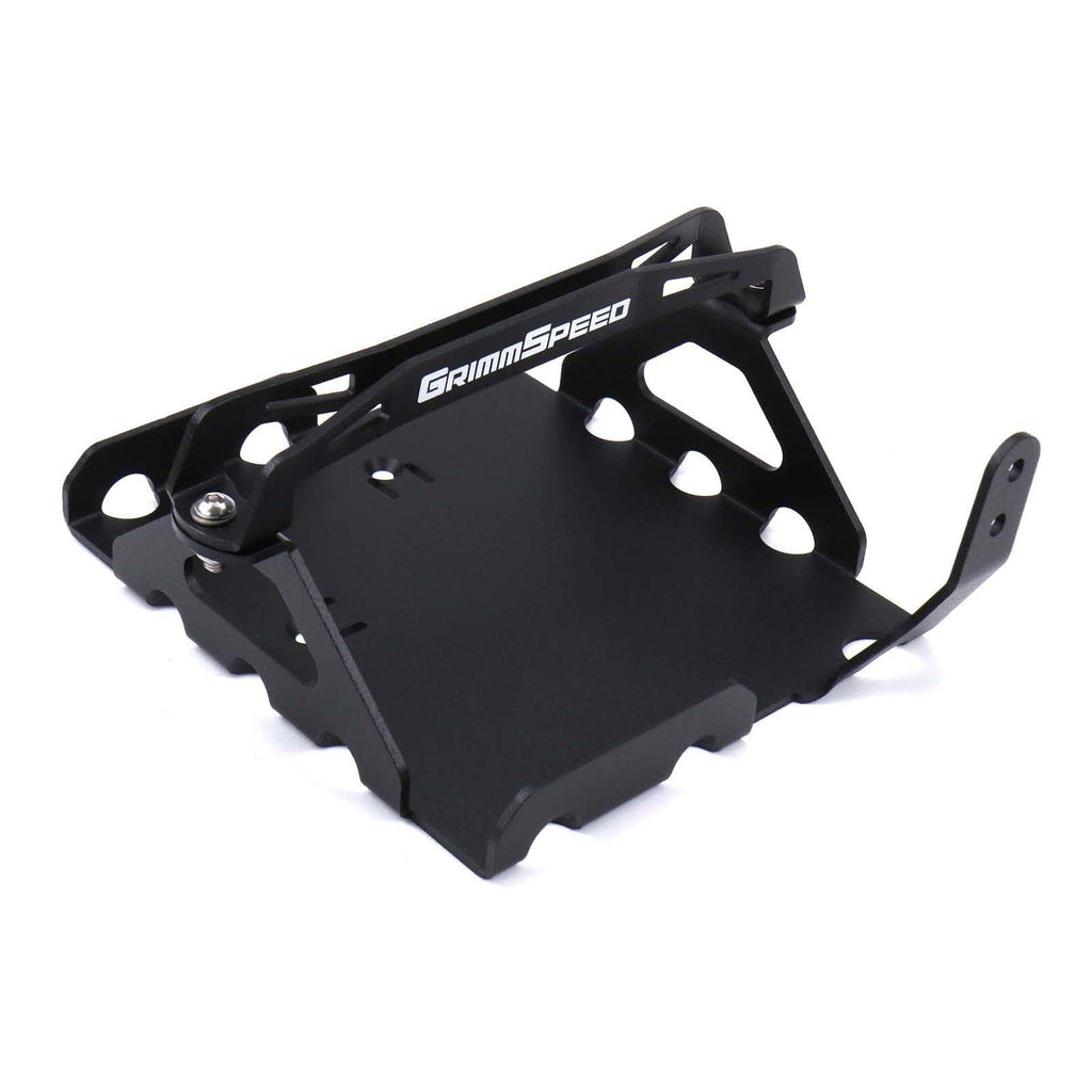 GrimmSpeed Lightweight Battery Mount Black - 2008-2021 Subaru WRX/STI