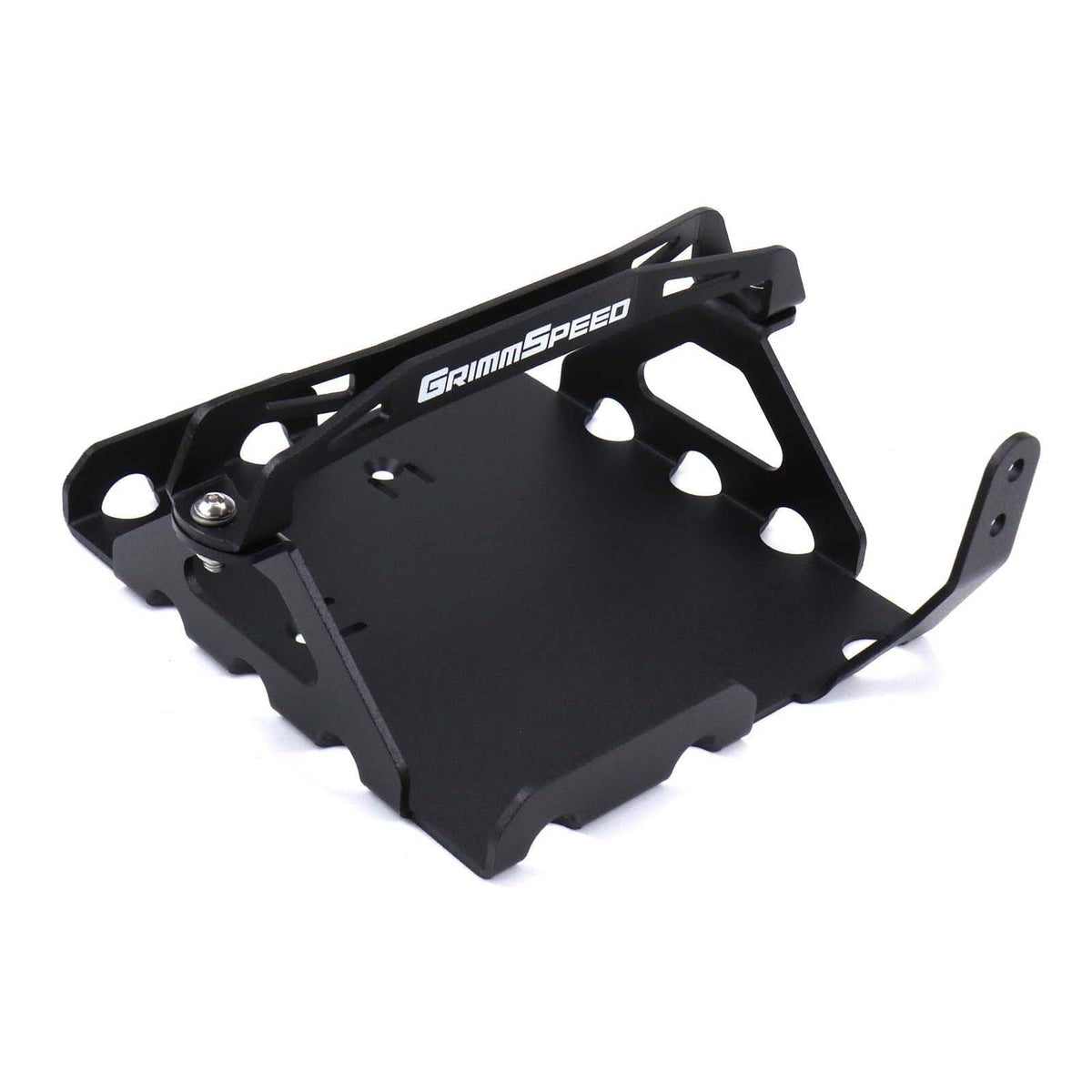 GrimmSpeed Lightweight Battery Mount Black - 2008-2021 Subaru WRX/STI