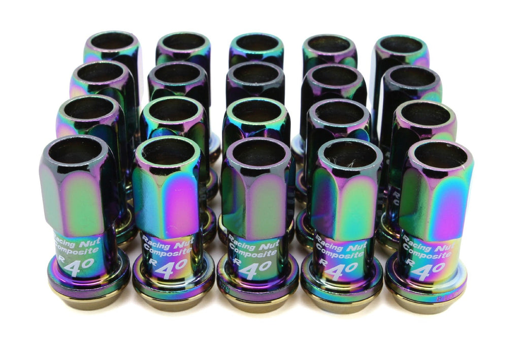 Project Kics R40 20-Piece Neo Chrome 12x1.25 Lug Nuts - Universal
