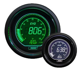 ProSport 2-1/16" Evo Electrical Green and White Exhaust Gas Temperature Gauge