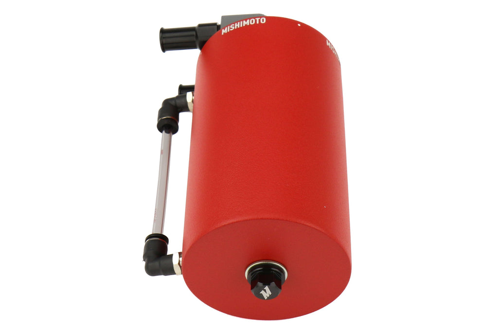 Mishimoto Aluminum Large Oil Catch Can Wrinkle Red - Universal