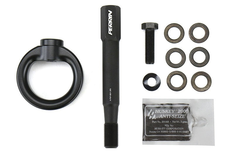 PERRIN 08-14 WRX / STI Hatchback PERRIN Tow Hook Kit Rear Black