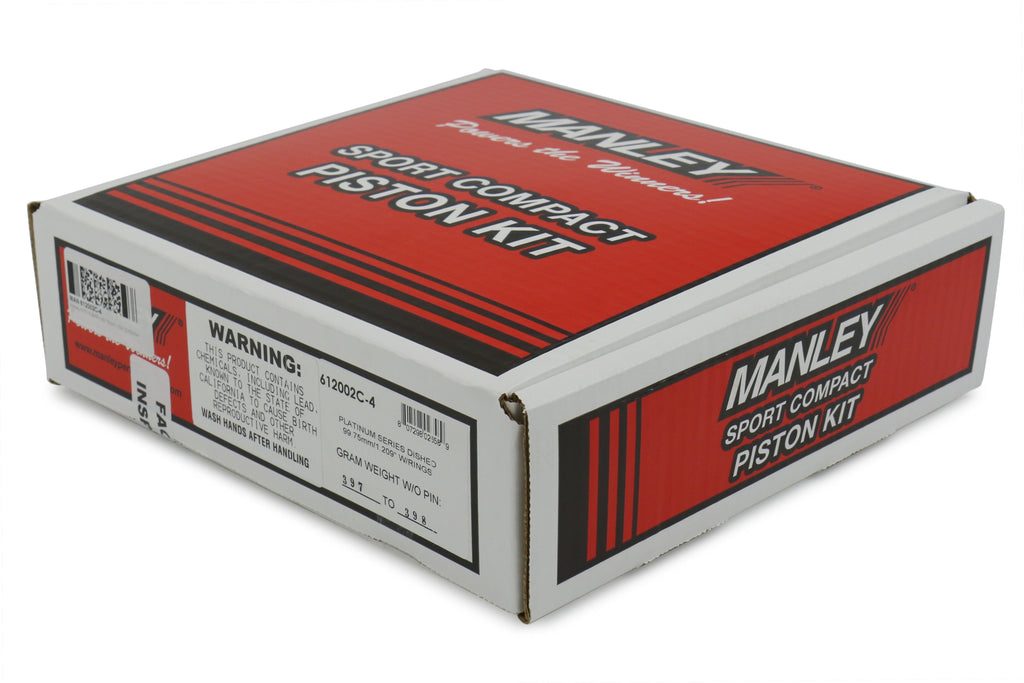 Manley Performance Platinum Series Piston Set 99.75mm 8.5:1 - Subaru Models (inc. 2006-2014 WRX / 2004-2021 STI)