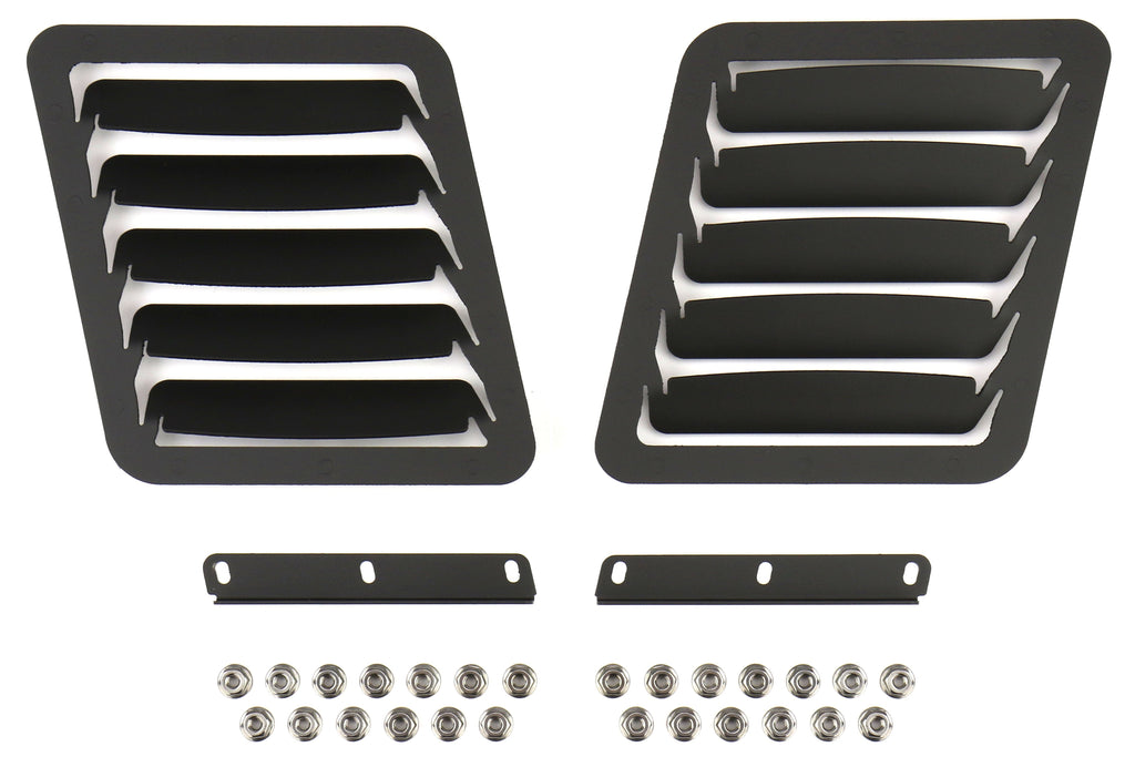 Verus Engineering Hood Louver Kit Black - 2015-2021 Subaru WRX/STI