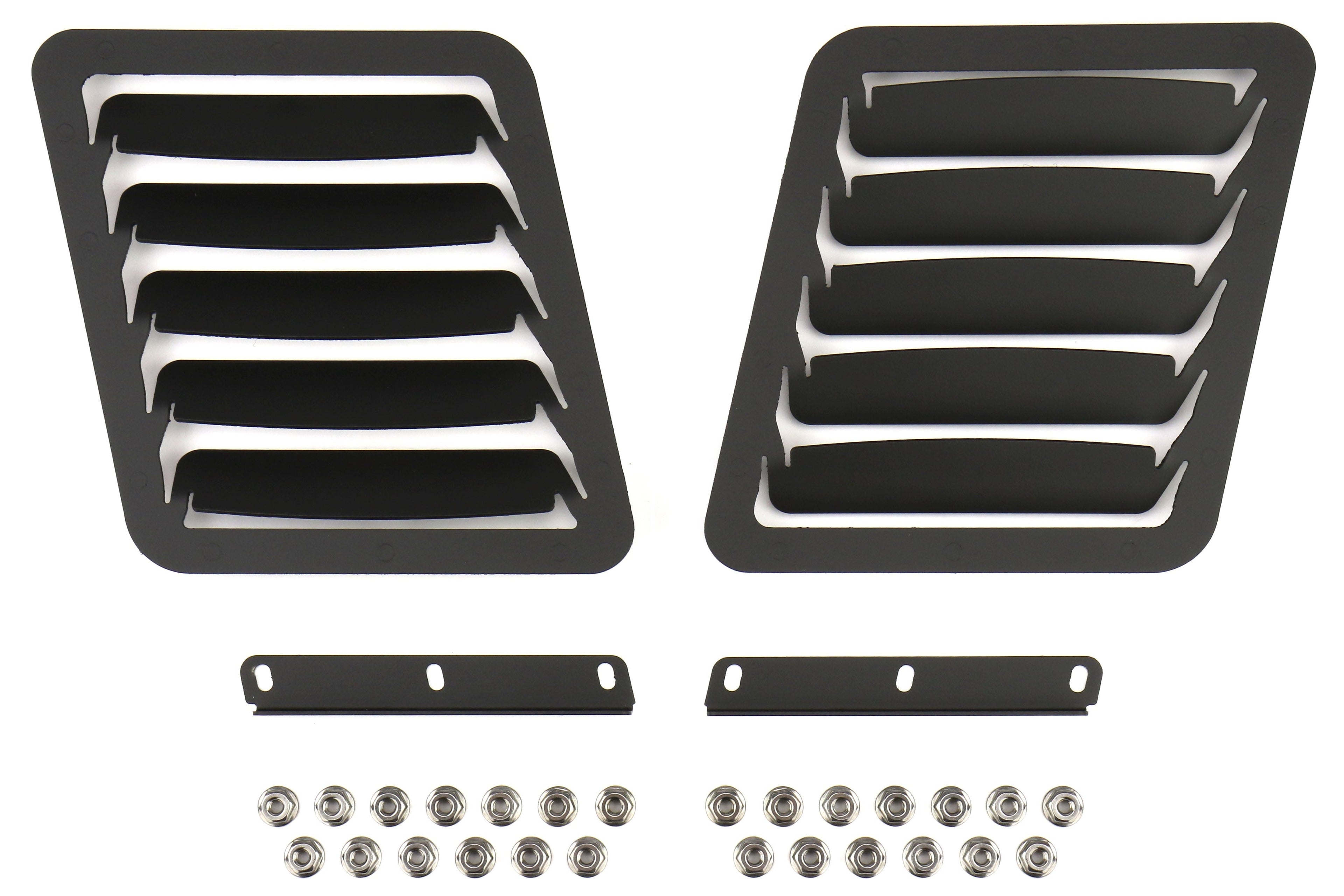 Verus Engineering Hood Louver Kit Black - 2015-2021 Subaru WRX/STI