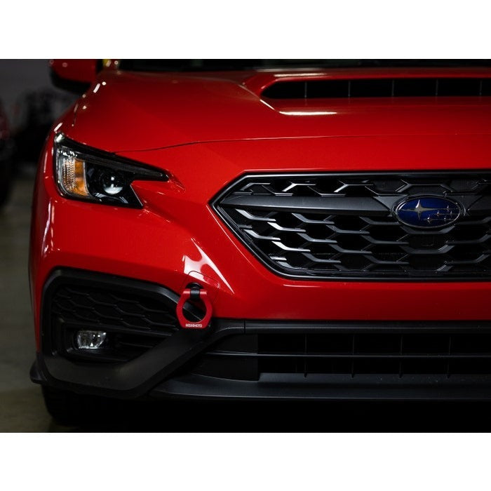 Mishimoto Racing Front Tow Hook - Red - 2022-2024 Subaru WRX